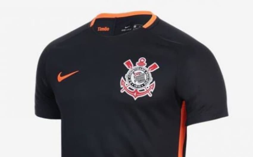 Novo terceiro uniforme do Corinthians é preto