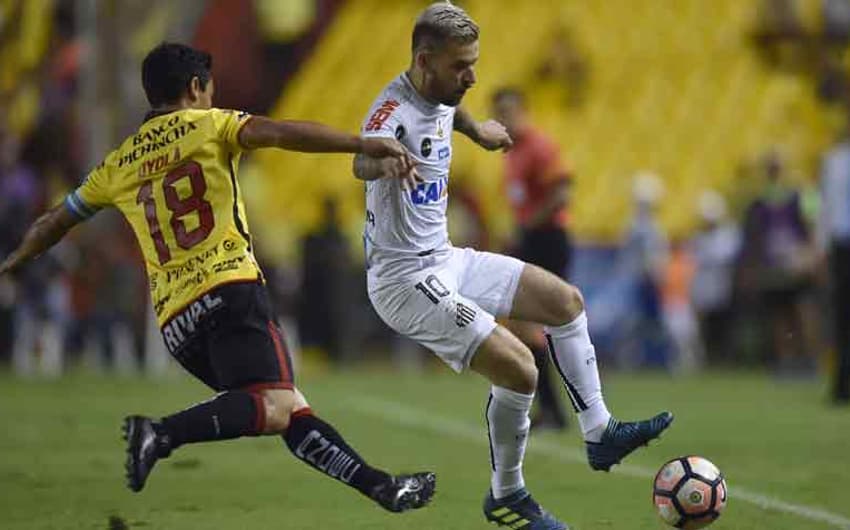 Último confronto: Barcelona de Guayaquil 1 x 1 Santos - Quartas de final da Libertadores, no Equador (13/09/2017)