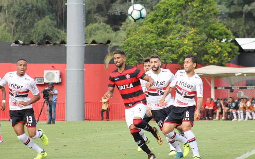 Vitória e São Paulo fizeram confronto direto contra zona do rebaixamento