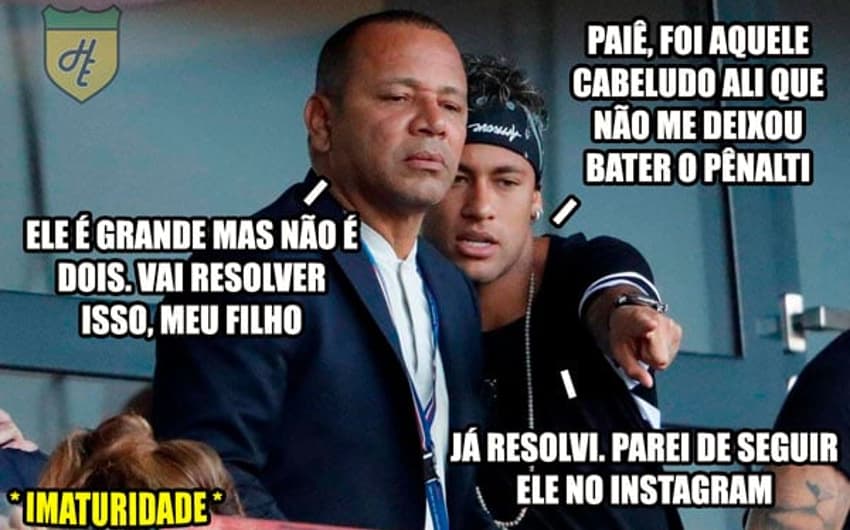 A repercussão nas redes sociais do episódio envolvendo Neymar e Cavani