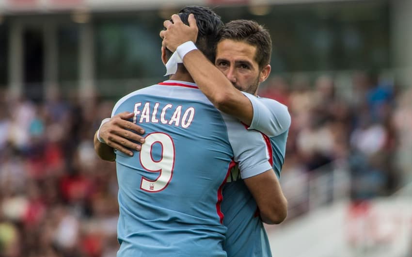 Falcao e Jovetic - Lille x Monaco