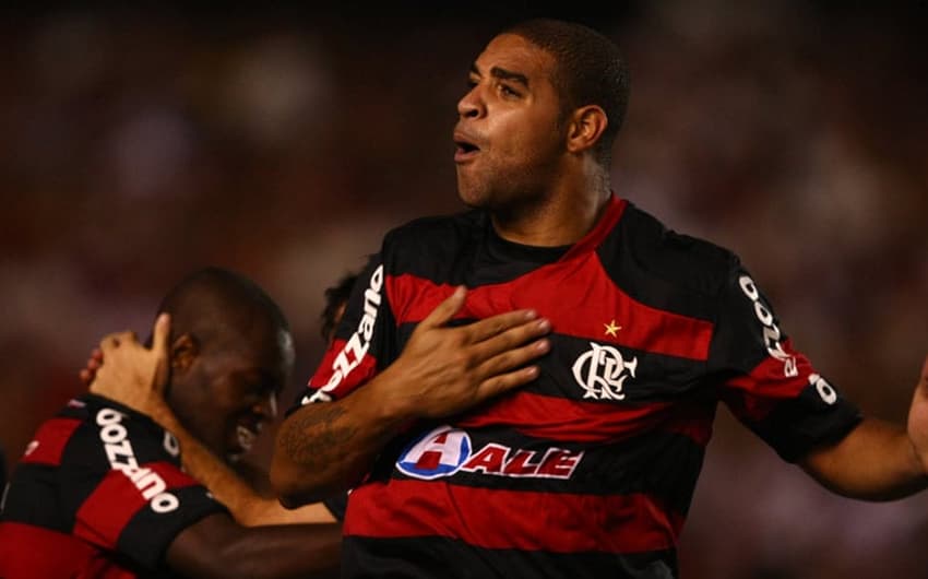 Adriano é ídolo no Flamengo