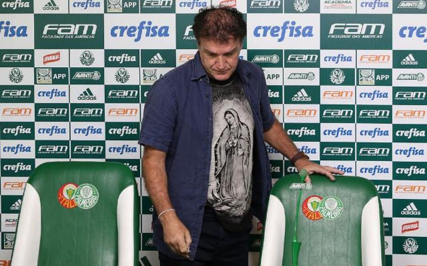 Cuca em sua última entrevista pelo Palmeiras