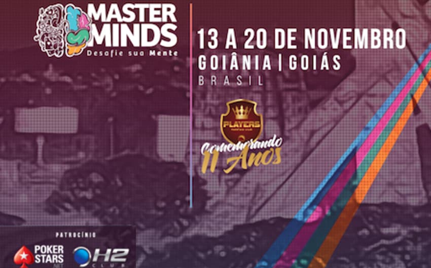 Evento que reúne palestras, torneios, coaching e temas ligados ao pôquer, o Masterminds acontecerá em Goiânia