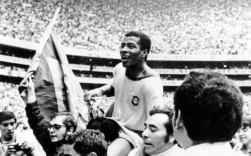 Jairzinho foi campeão e artilheiro na Copa do Mundo de 1970&nbsp;
