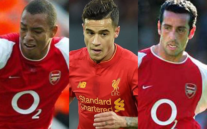 Gilberto (Arsenal) / Philippe Coutinho (Liverpool) / Edu (Arsenal) - Confira o Top-20 em ordem crescente abaixo&nbsp;