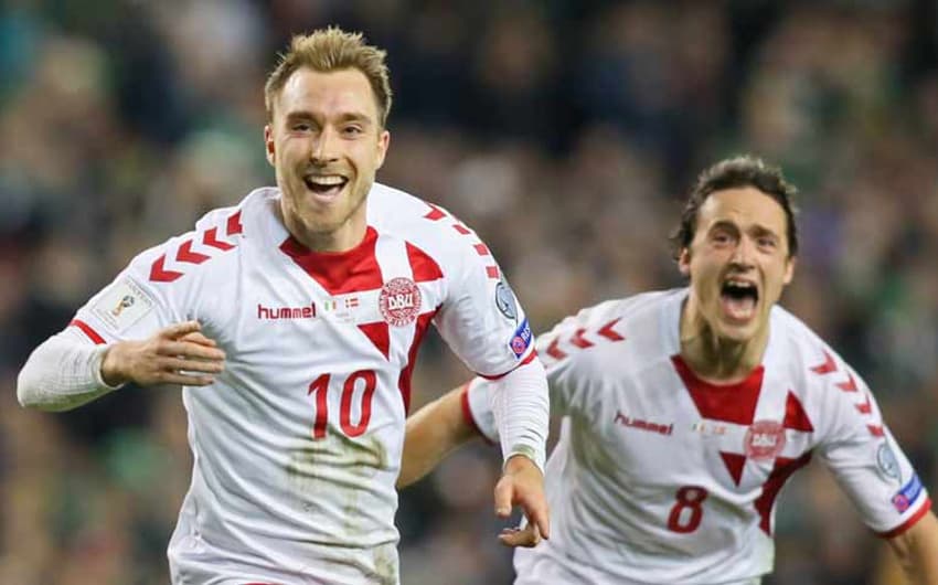 Dinamarca obteve vaga na Copa ao golear a Irlanda por 5 a 1, na repescagem europeia&nbsp;