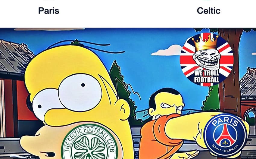 Os memes de PSG 7 x 1 Celtic pela Liga dos Campeões