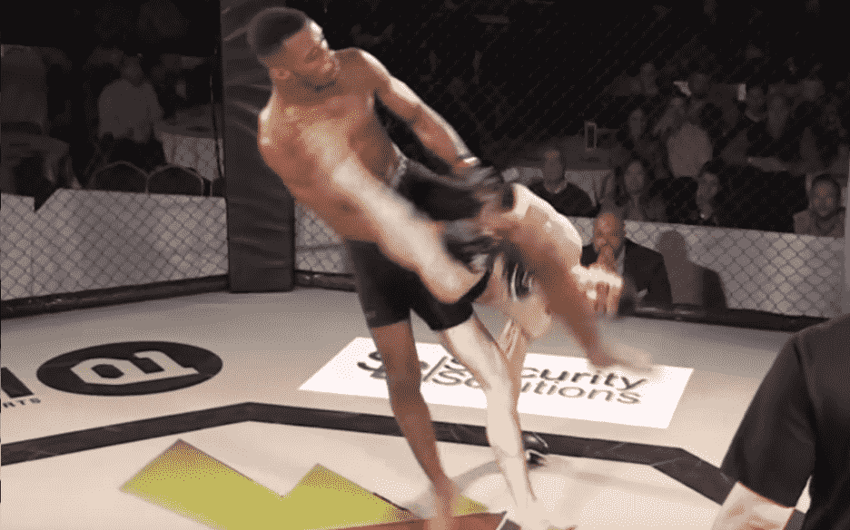 MMA Amador: Ollie Flint aplicou meia-lua perfeita para nocautear Aaron Gray