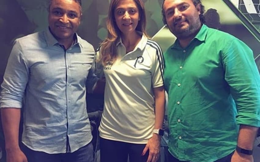 Roger Machado, Leila Pereira e Alexandre Mattos
