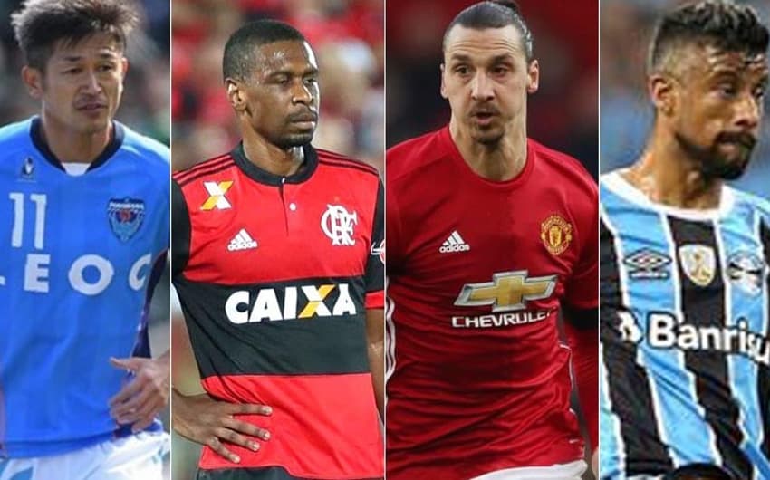 Kazu, Juan, Ibrahimovic e Leo Moura são alguns dos veteranos que ainda se destacam no futebol