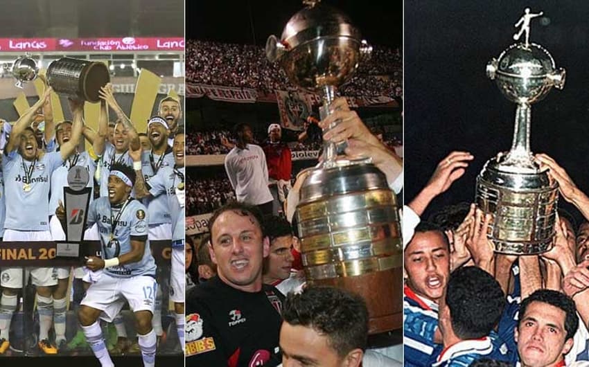 Com vitórias que o levaram ao tricampeonato da Copa Libertadores na última quarta-feira, o Grêmio tornou-se o segundo time brasileiro que mais venceu na competição. A equipe está atrás do São Paulo, mas ultrapassou o Cruzeiro.