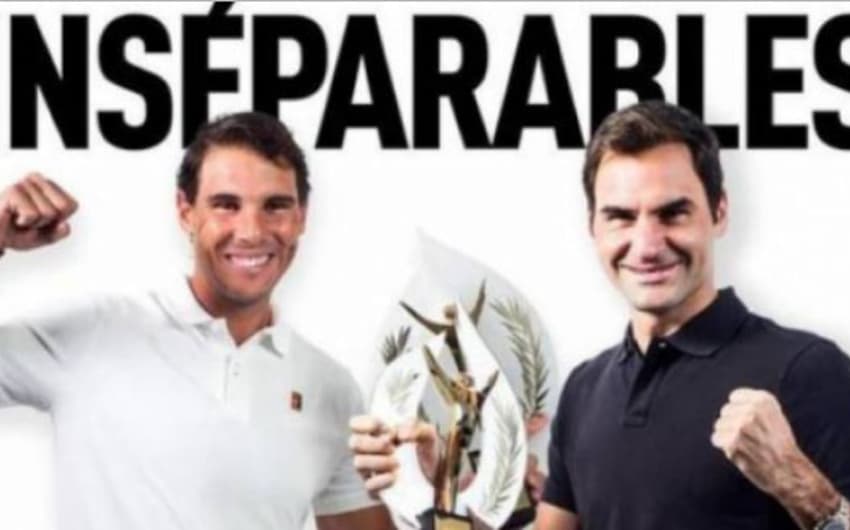 Federer e Nadal L´Equipe premiação