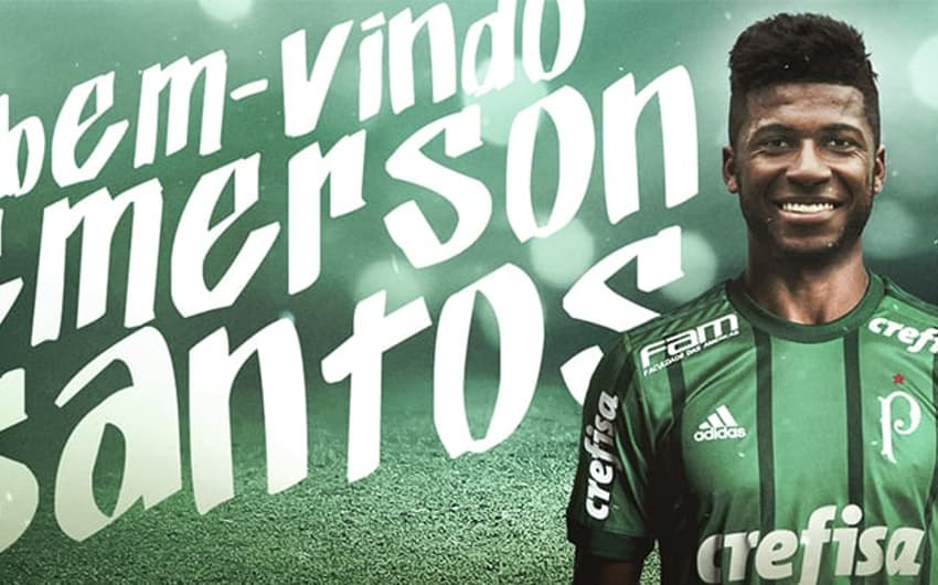Emerson Santos foi confirmado pelo Palmeiras nesta terça