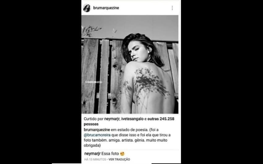 Bruna Marquezine - Comentário do Neymar