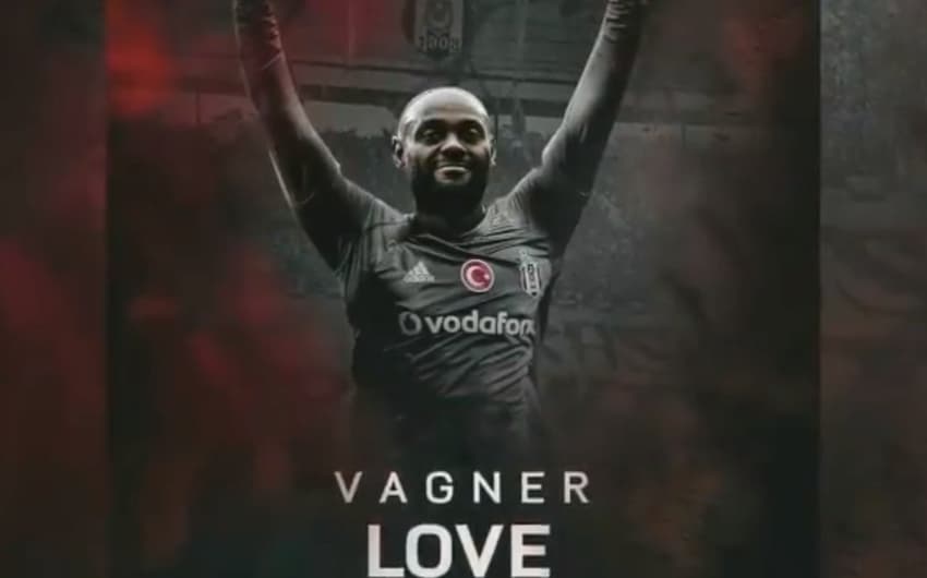 Vágner Love foi anunciado pelo Besiktas nesta segunda