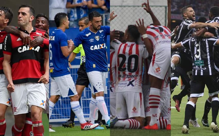 Flamengo e Bangu são alguns dos semifinalistas dos Estaduais. Mas Cruzeiro fez a festa, e Ceará também em clássicos