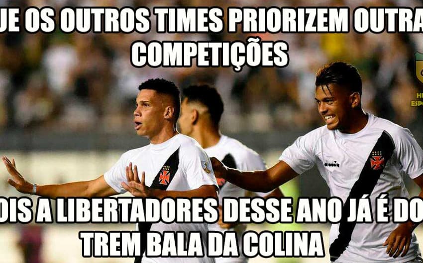Torcedores do Vasco comemoram vaga na terceira fase da Libertadores