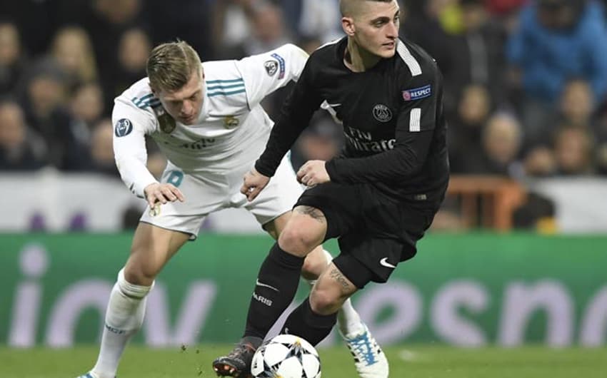 Kroos e Verratti - Real Madrid x PSG