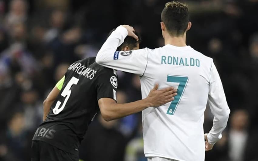 Marquinhos e Cristiano Ronaldo - Real Madrid x PSG