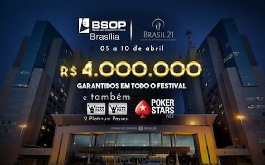 Segunda etapa do circuito brasileiro de 2018 marcará o retorno do BSOP ao Distrito Federal