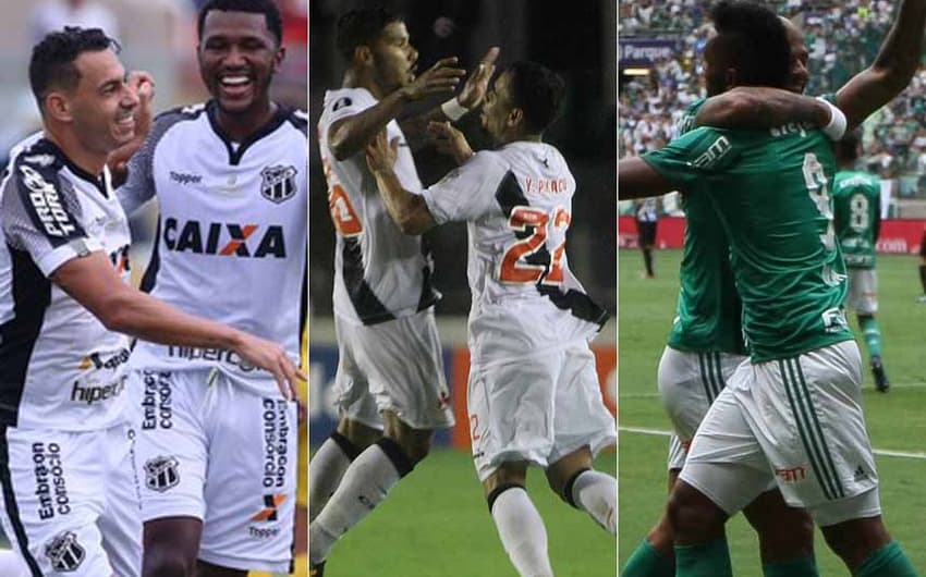 Ceará é o time que mais marcou gols entre os times da Série A, Vasco e Palmeiras aparecem no top-5. Confira a lista na galeria a seguir