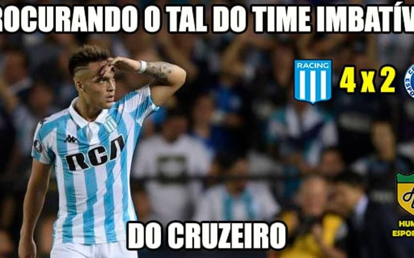 Cruzeiro é alvo dos memes após derrota para o Racing