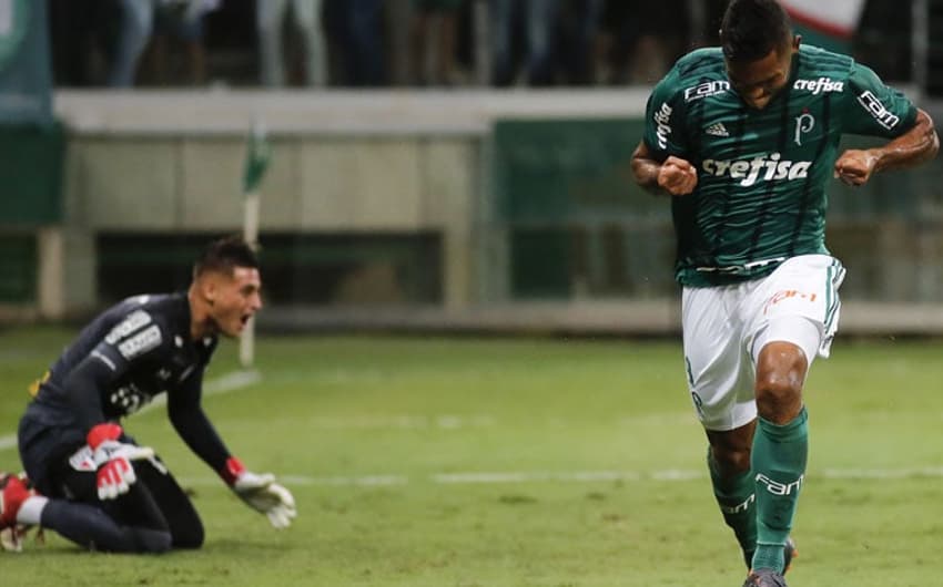 Borja fez o segundo do Palmeiras no clássico&nbsp;