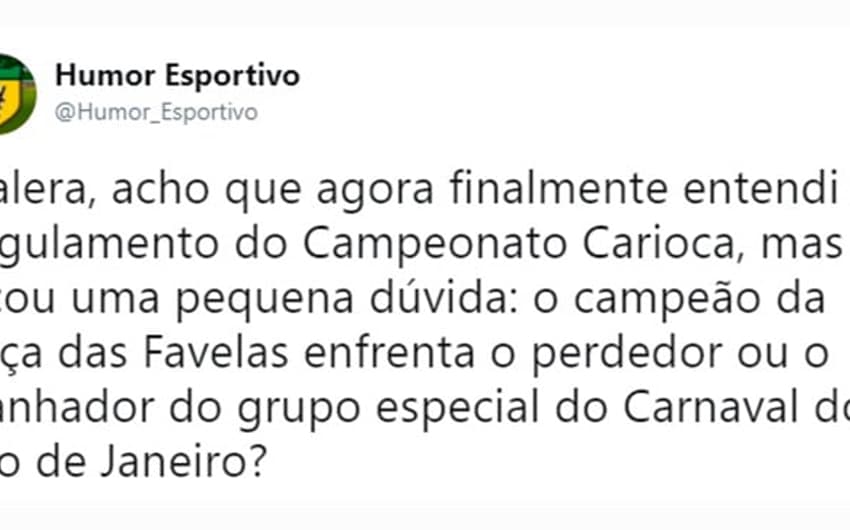 Internet faz piadas com regulamento confuso do Campeonato Carioca