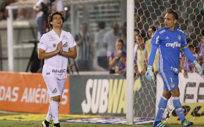 24/04/2016 – Santos 2 (3) x (2) 2 Palmeiras – Campeonato Paulista – Vila Belmiro