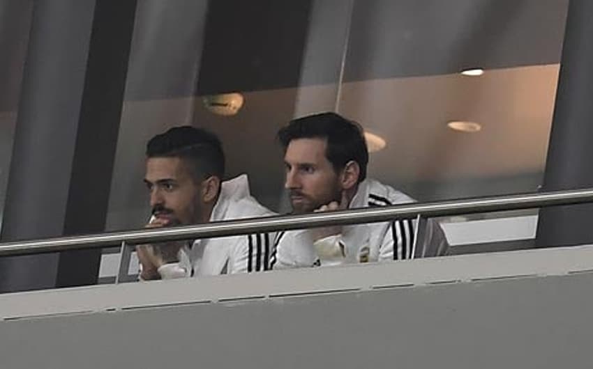 Lanzini e Messi - Espanha x Argentina