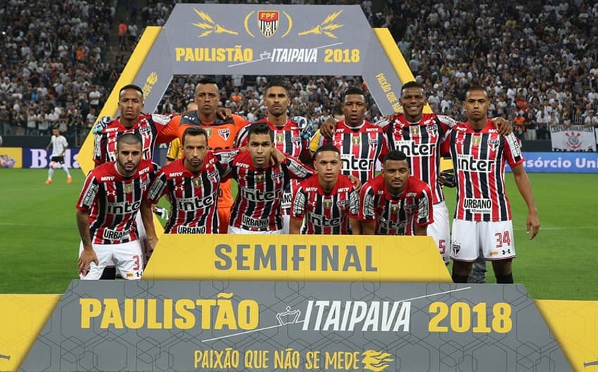 O São Paulo escalado por Diego Aguirre na semifinal do Paulista de 2018