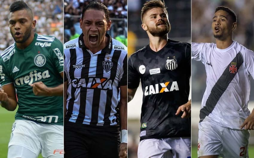 Borja, Ricardo Oliveira, Eduardo Sasha e Yago Pikachu são os artilheiros da temporada em suas respectivas equipes