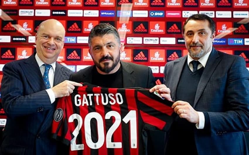 Gattuso renova com o Milan