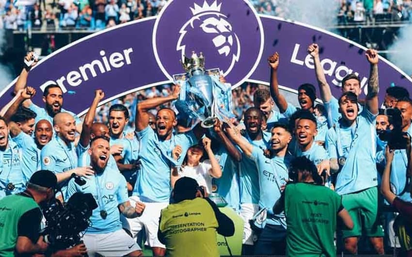 Manchester City foi campeão da Premiere League 2017/18