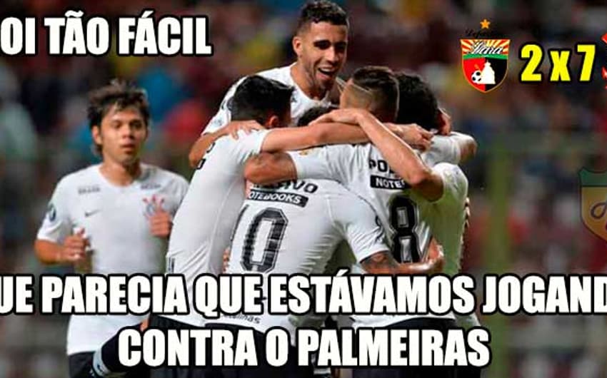 Os melhores memes de Deportivo Lara 2 x 7 Corinthians