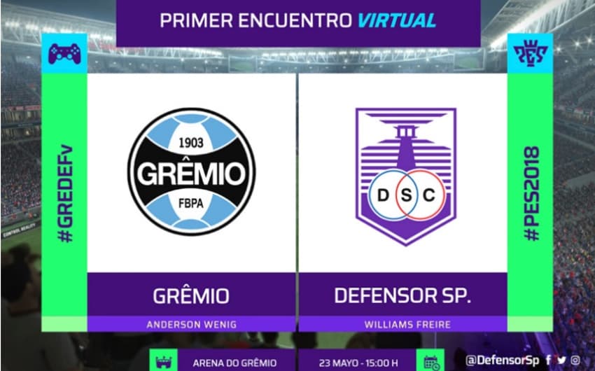 Grêmio x Defensor - Futebol Virtual