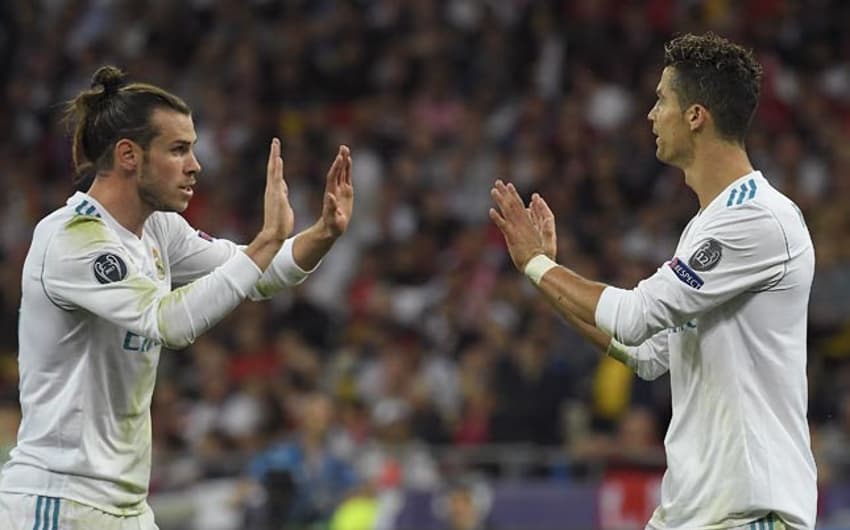 Bale e Cristiano Ronaldo - Real Madrid x Liverpool