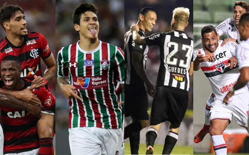 Flamengo, Fluminense, Atlético-MG e São Paulo no topo: veja os dez primeiros