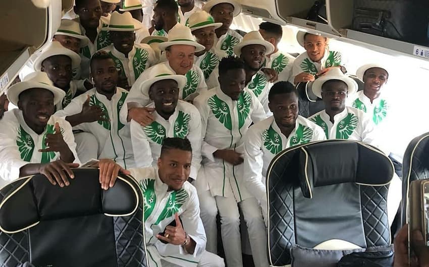 Seleção da Nigéria a caminho da Rússia