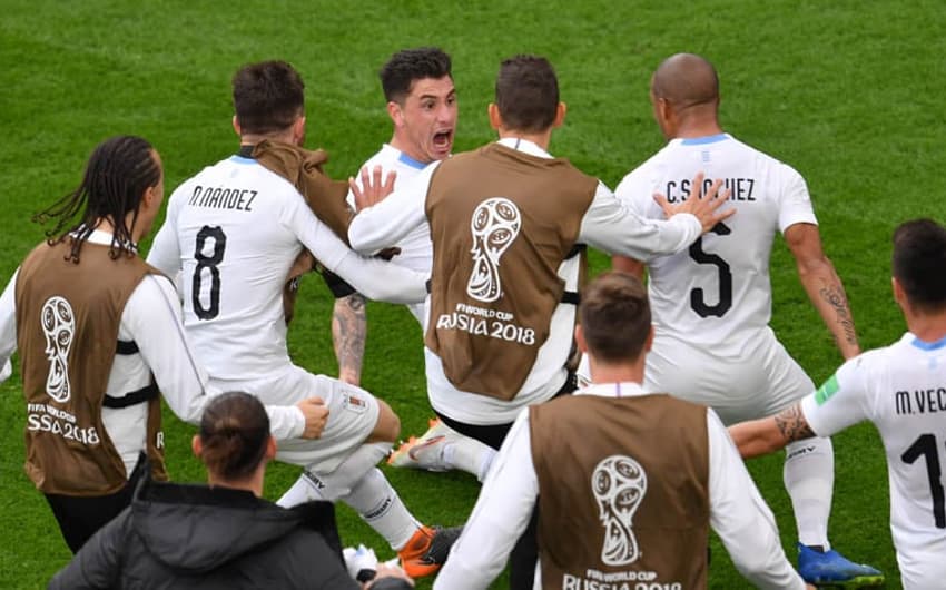 Giménez fez o gol que garantiu a vitória do Uruguai sobre o Egito