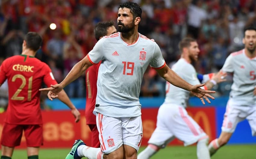 Diego Costa marcou dois gols contra Portugal na primeira rodada da Copa do Mundo; veja fotos do atacante na partida