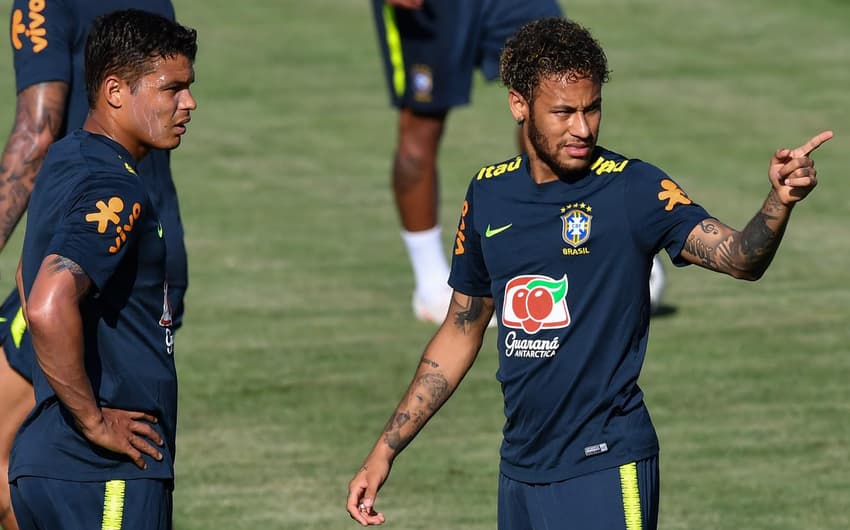 Neymar e Thiago Silva