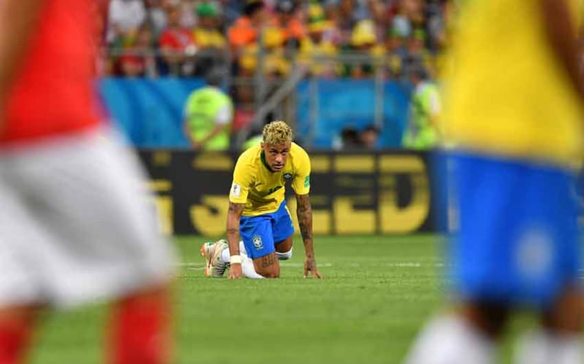 Neymar sofreu com a marcação da Suíça&nbsp;