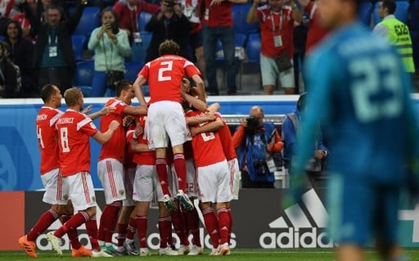 A Rússia fez 3 a 1 no Egito e está bem perto da classificação às oitavas de final&nbsp;