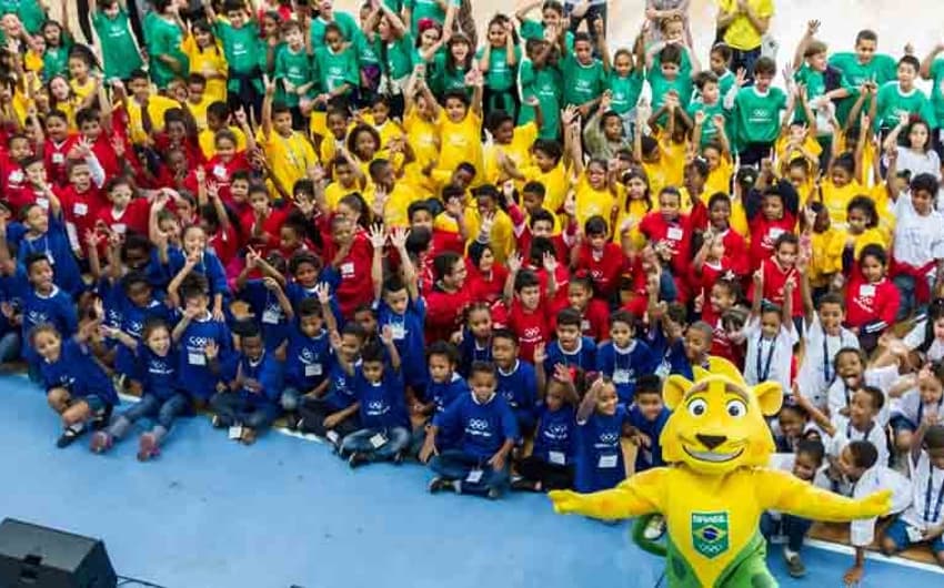 COB reuniu crianças em arena da Rio-2016 para celebração do Dia Olímpico