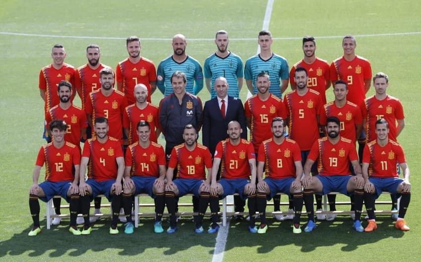 Foto da Espanha para a Copa do Mundo