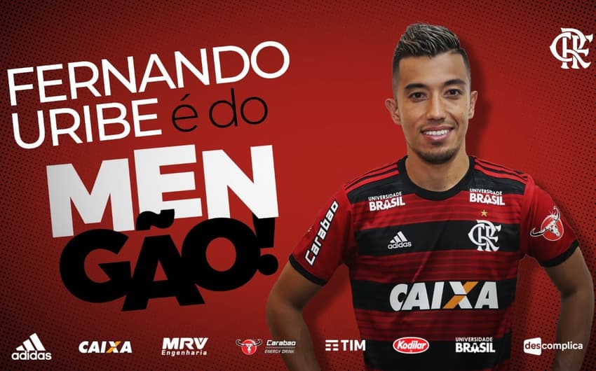 Fernando Uribe anunciado pelo Flamengo
