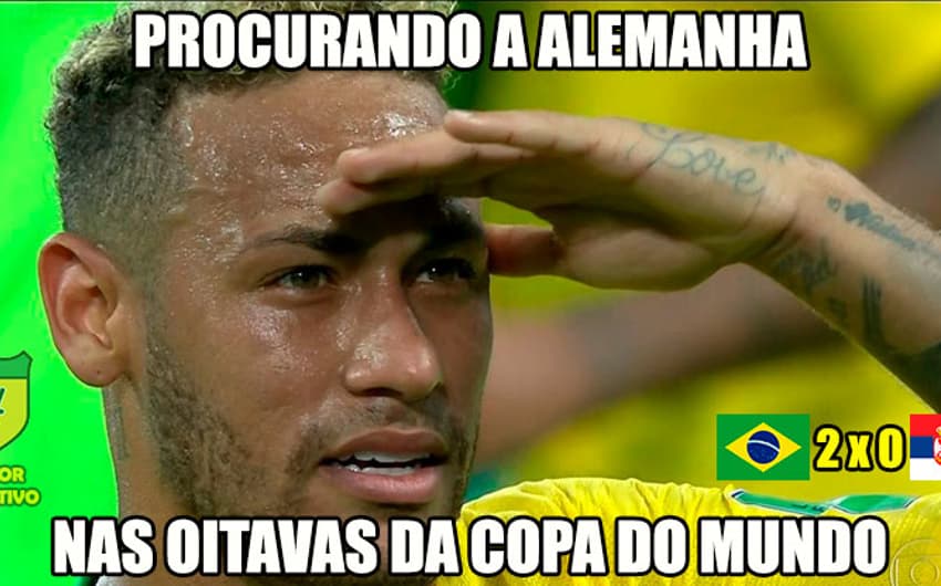 Humor na Copa: os memes de Brasil 2-0 Sérvia
