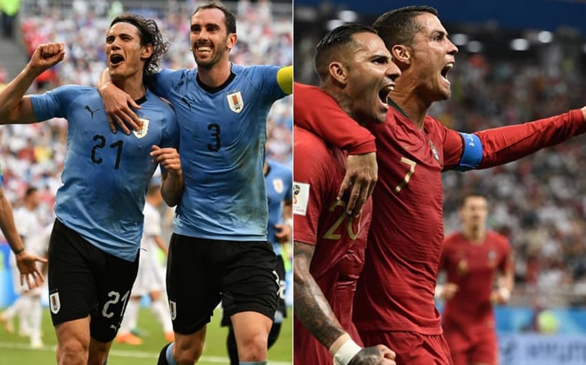 Uruguai e Portugal se enfrentam, neste sábado, às 15h, em Sochi, pelas oitavas de final da Copa do Mundo